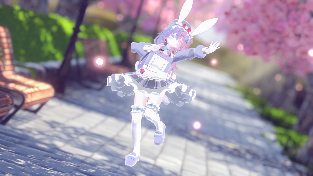 《複数アバター対応衣装》うさみみホイップ