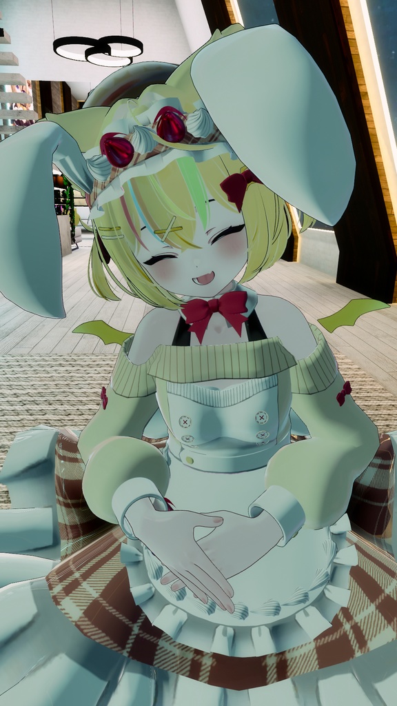 《複数アバター対応衣装》うさみみホイップ