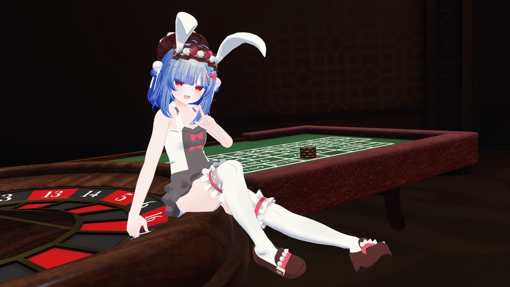 《複数アバター対応衣装》うさみみホイップ