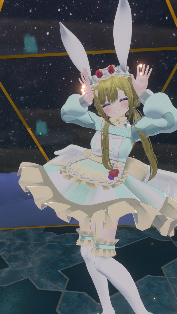 《複数アバター対応衣装》うさみみホイップ