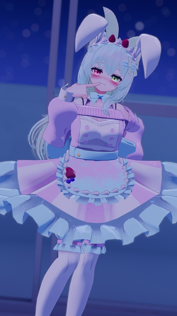 《複数アバター対応衣装》うさみみホイップ