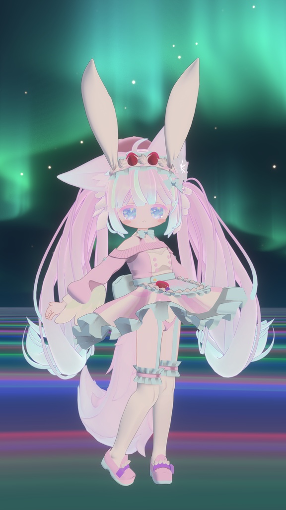 《複数アバター対応衣装》うさみみホイップ