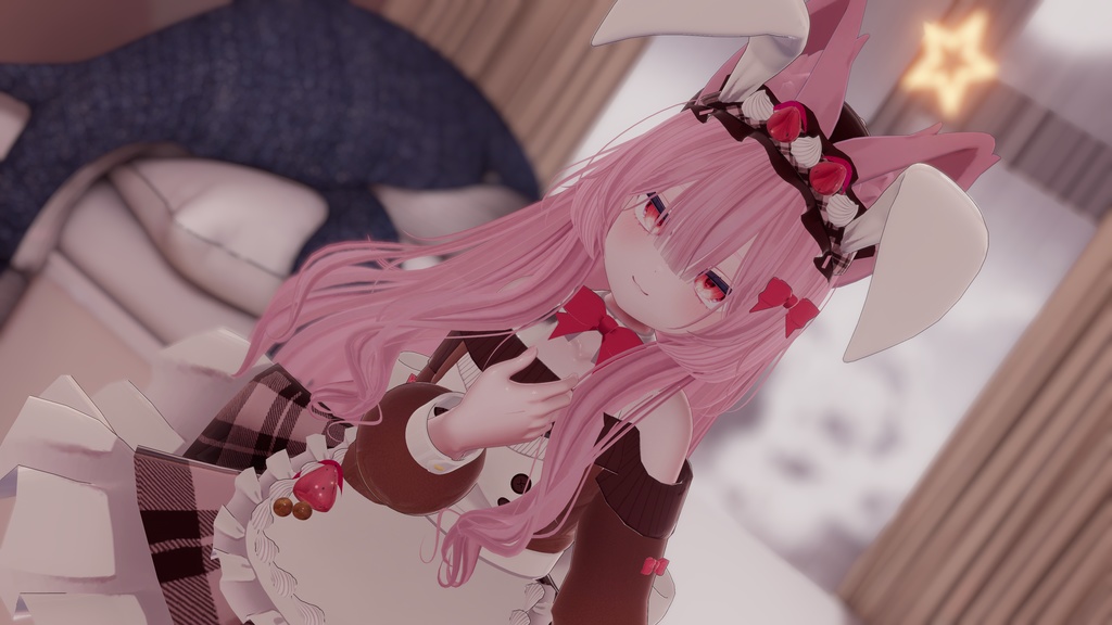 《複数アバター対応衣装》うさみみホイップ