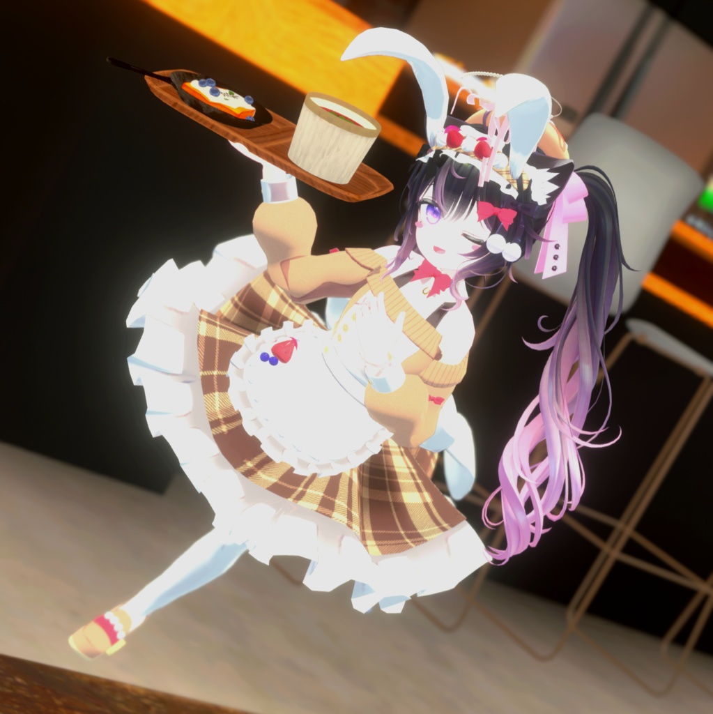 《複数アバター対応衣装》うさみみホイップ