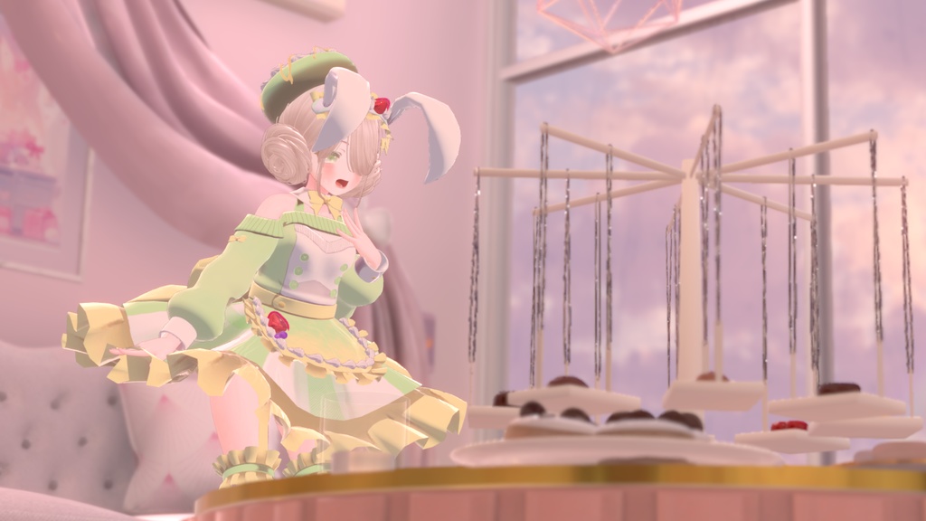 《複数アバター対応衣装》うさみみホイップ