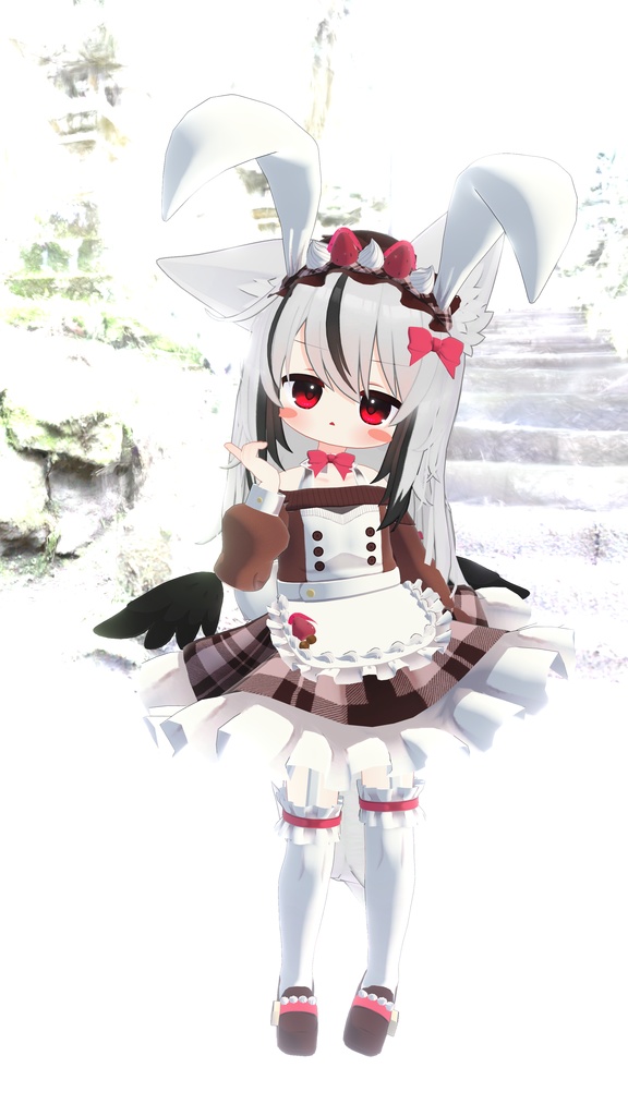 《複数アバター対応衣装》うさみみホイップ