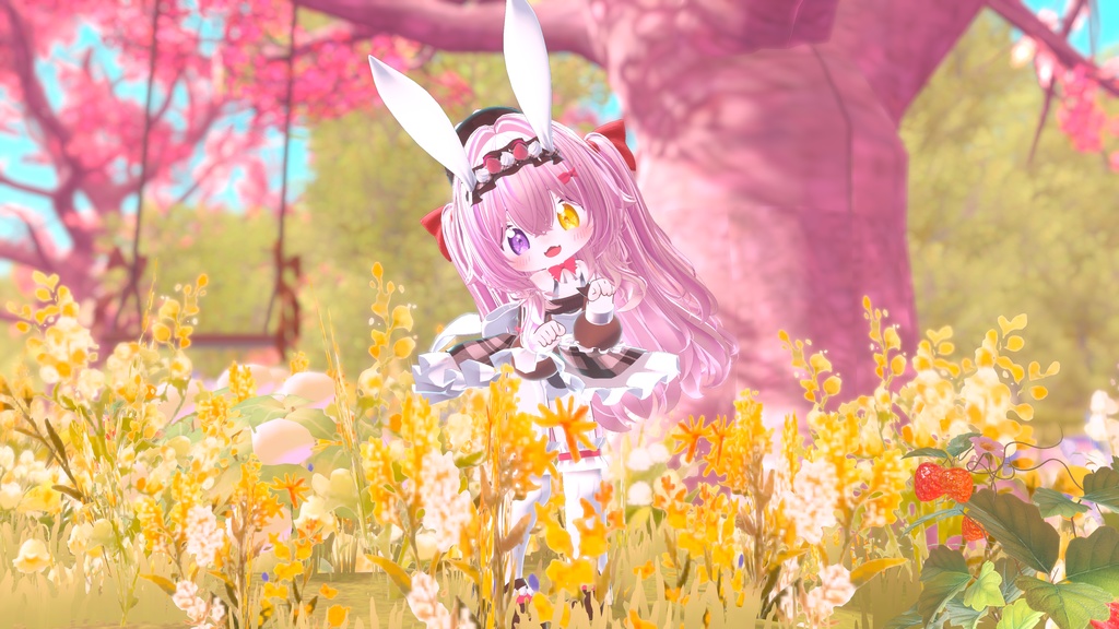 《複数アバター対応衣装》うさみみホイップ