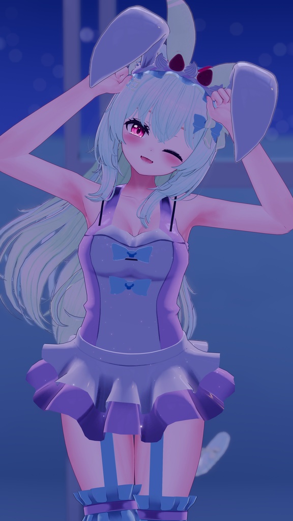 《複数アバター対応衣装》うさみみホイップ