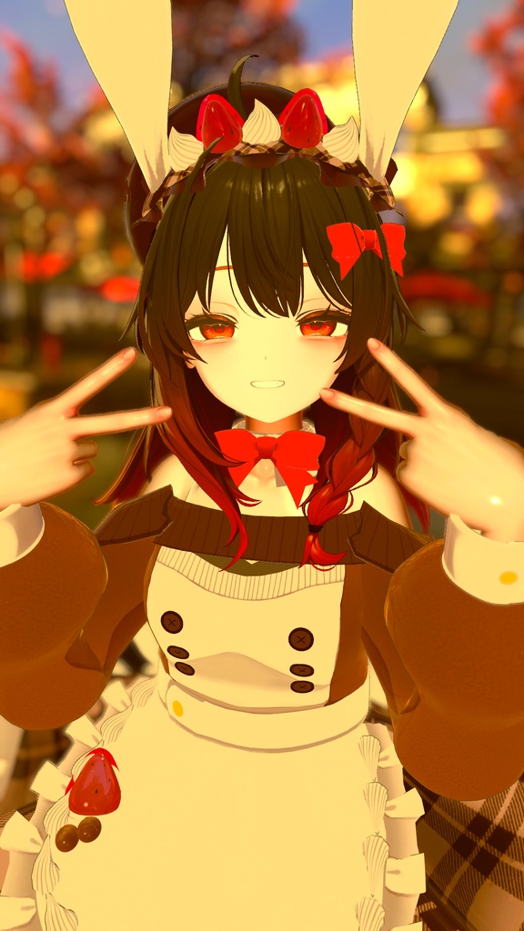 《複数アバター対応衣装》うさみみホイップ