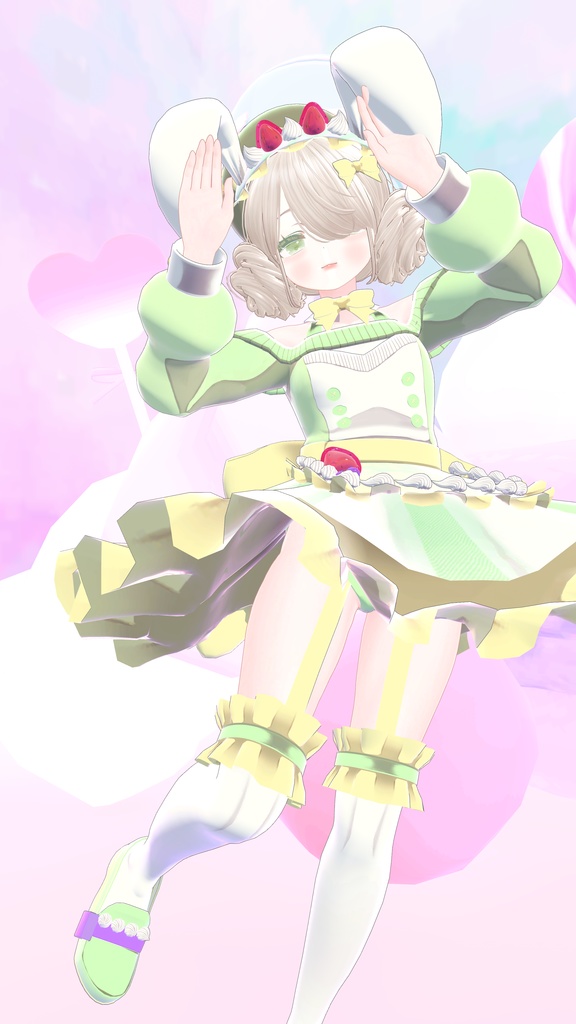 《複数アバター対応衣装》うさみみホイップ