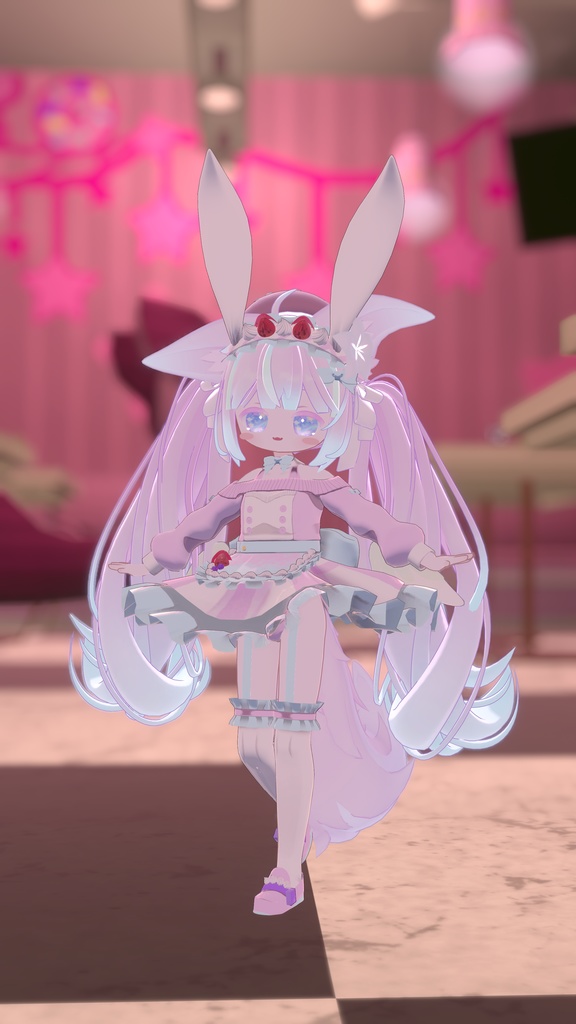 《複数アバター対応衣装》うさみみホイップ