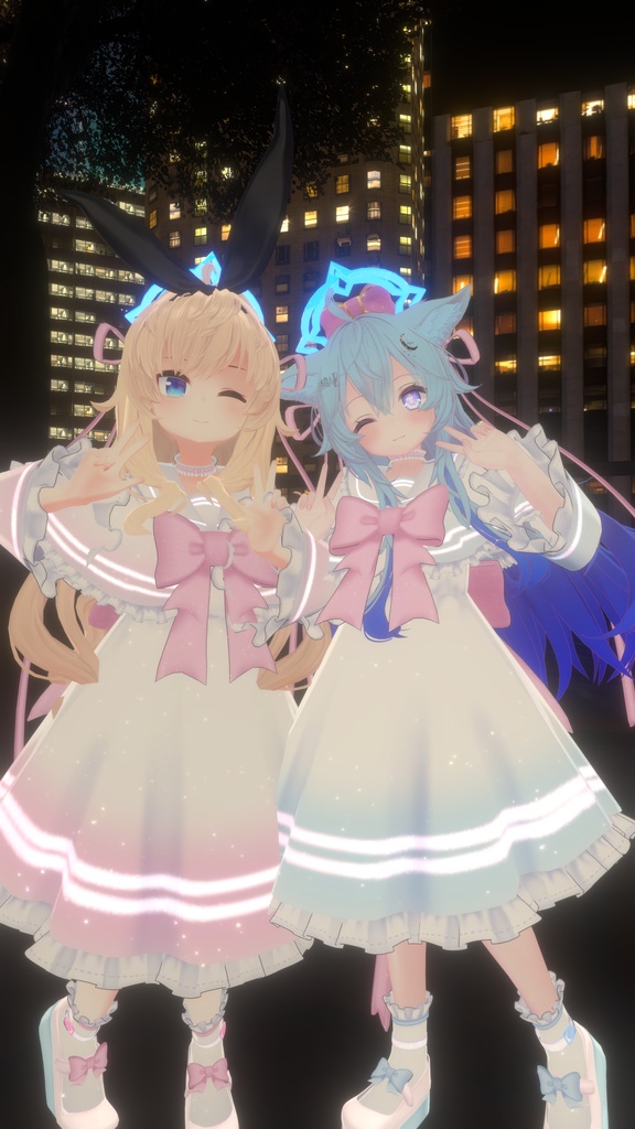 《19アバター対応衣装》ピュアリボン・セーラーケープ