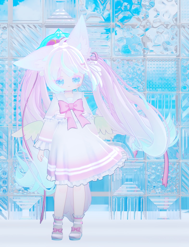 《19アバター対応衣装》ピュアリボン・セーラーケープ