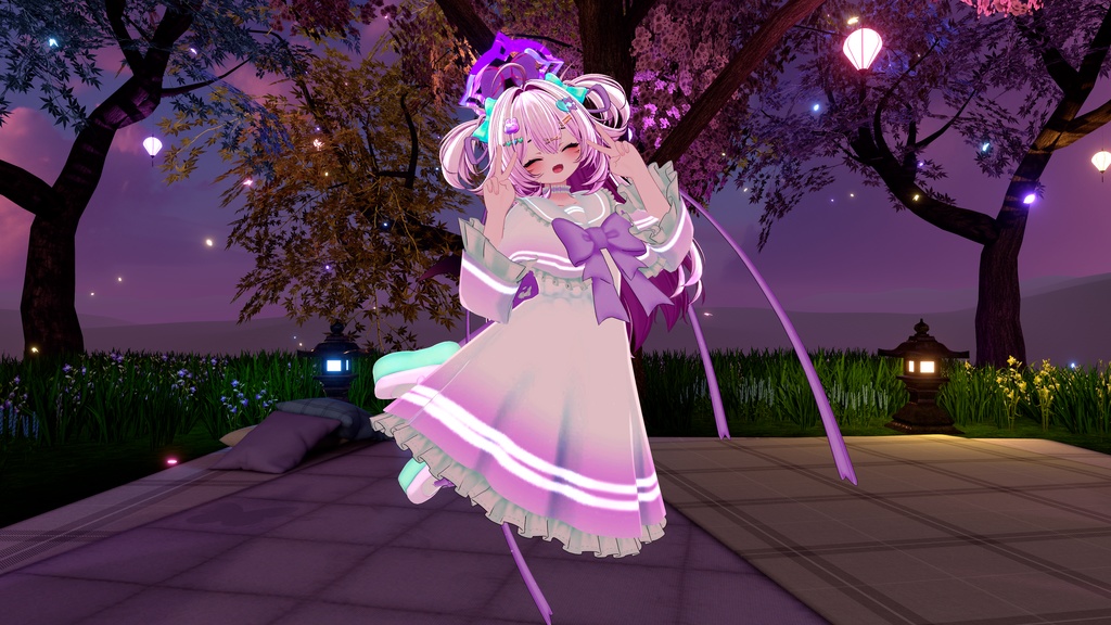 《19アバター対応衣装》ピュアリボン・セーラーケープ