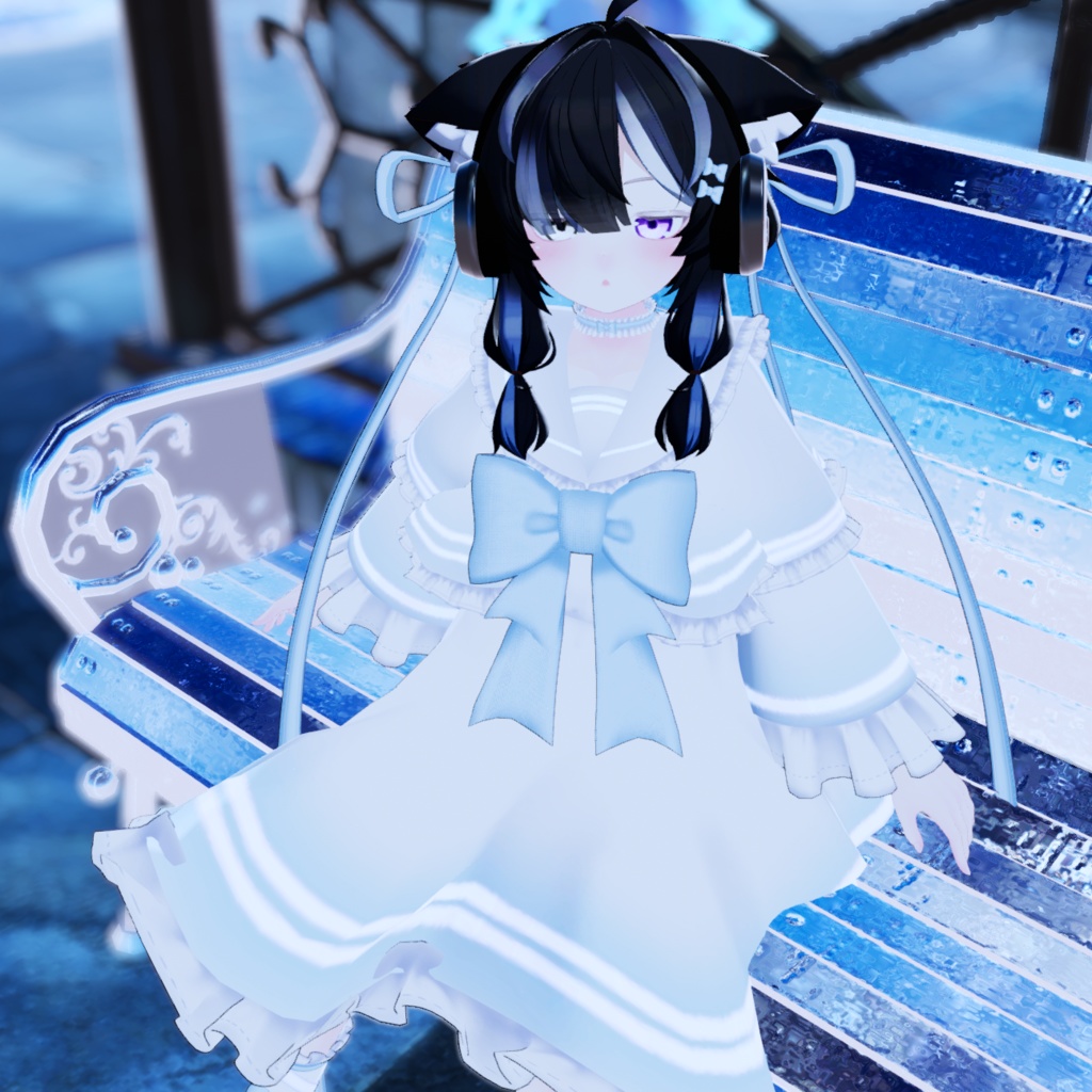 《19アバター対応衣装》ピュアリボン・セーラーケープ