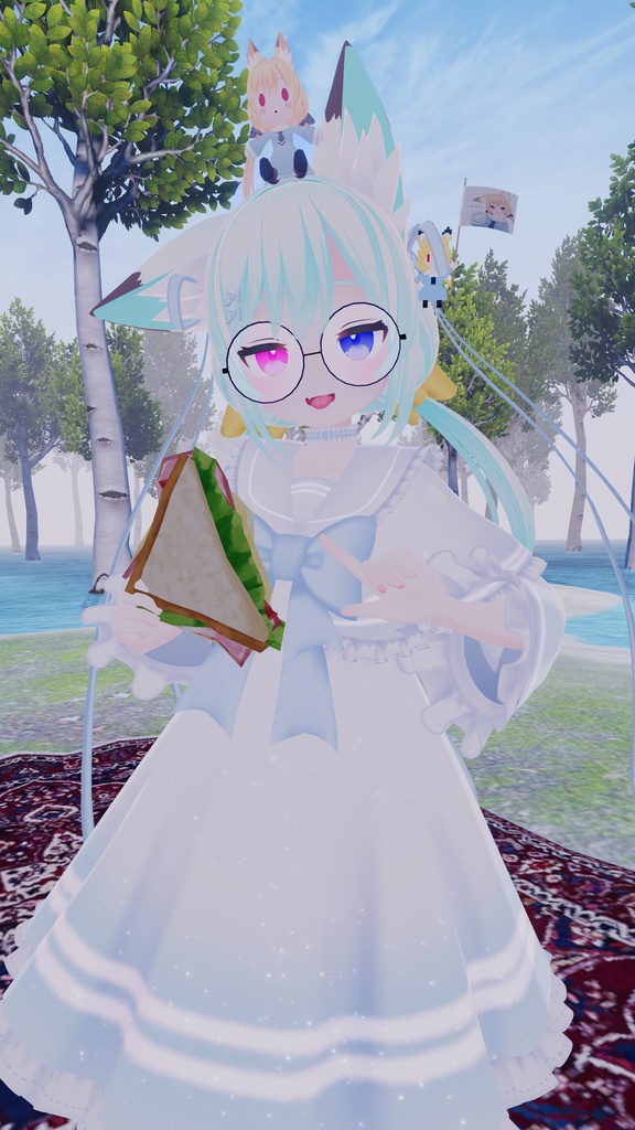 《19アバター対応衣装》ピュアリボン・セーラーケープ