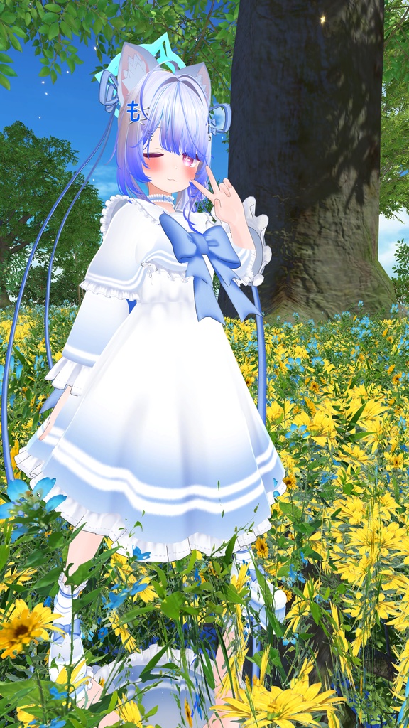 《19アバター対応衣装》ピュアリボン・セーラーケープ