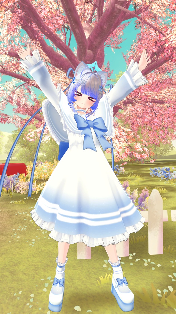 《19アバター対応衣装》ピュアリボン・セーラーケープ