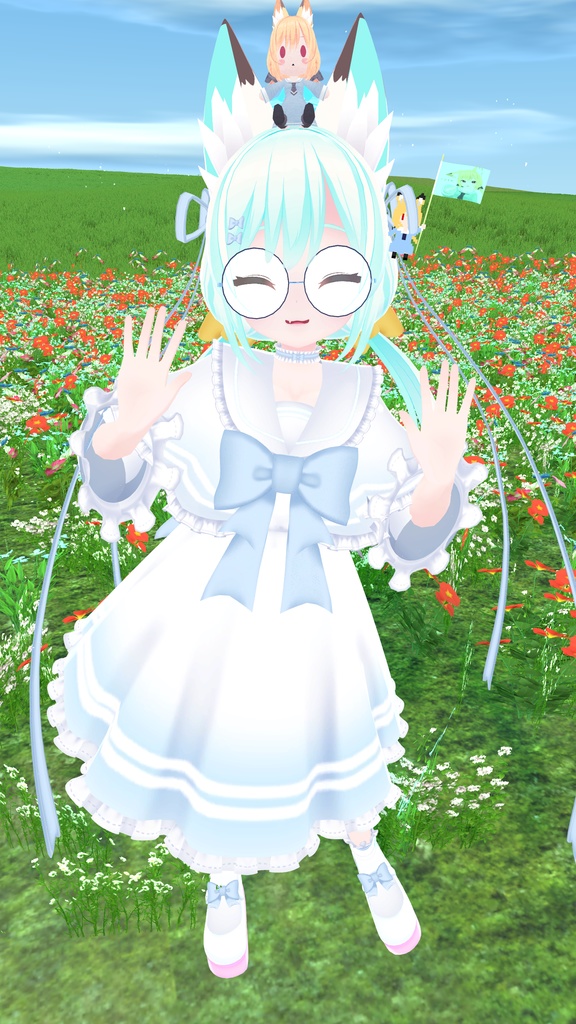 《19アバター対応衣装》ピュアリボン・セーラーケープ