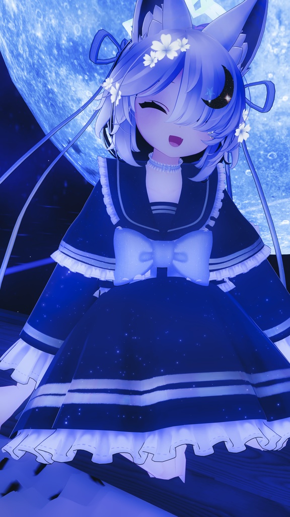 《19アバター対応衣装》ピュアリボン・セーラーケープ