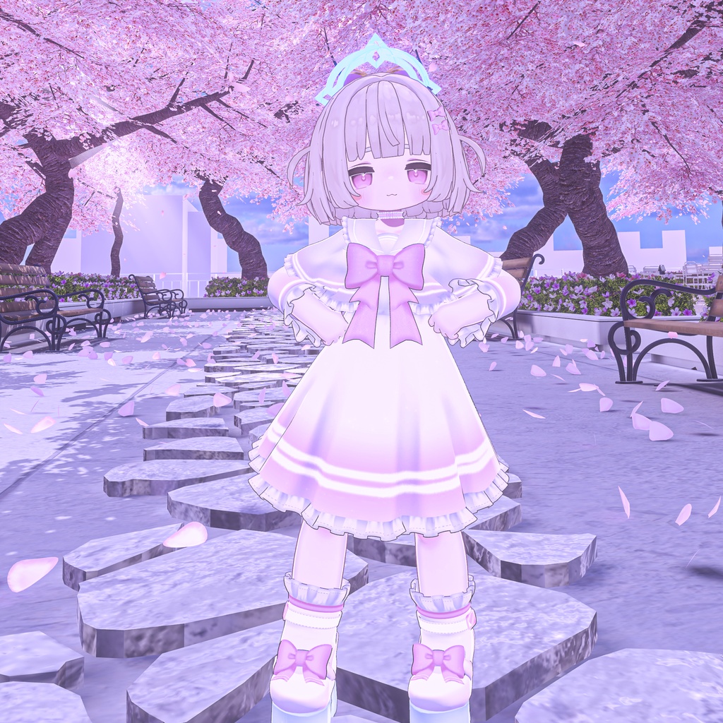 《19アバター対応衣装》ピュアリボン・セーラーケープ