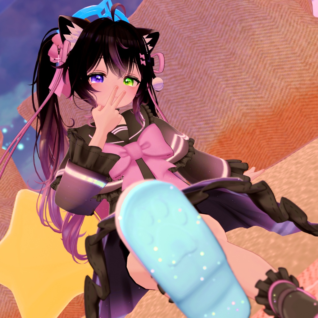 《19アバター対応衣装》ピュアリボン・セーラーケープ