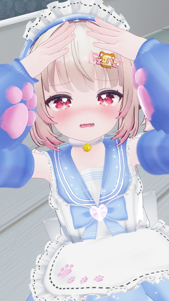 《22アバター対応衣装》にくきゅうセーラーウエイトレスさん