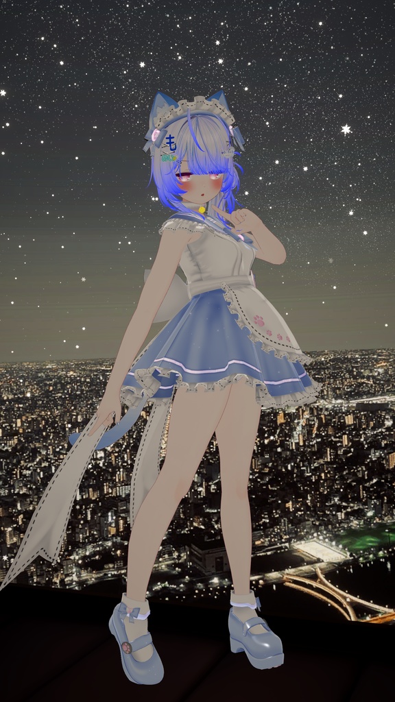 《22アバター対応衣装》にくきゅうセーラーウエイトレスさん