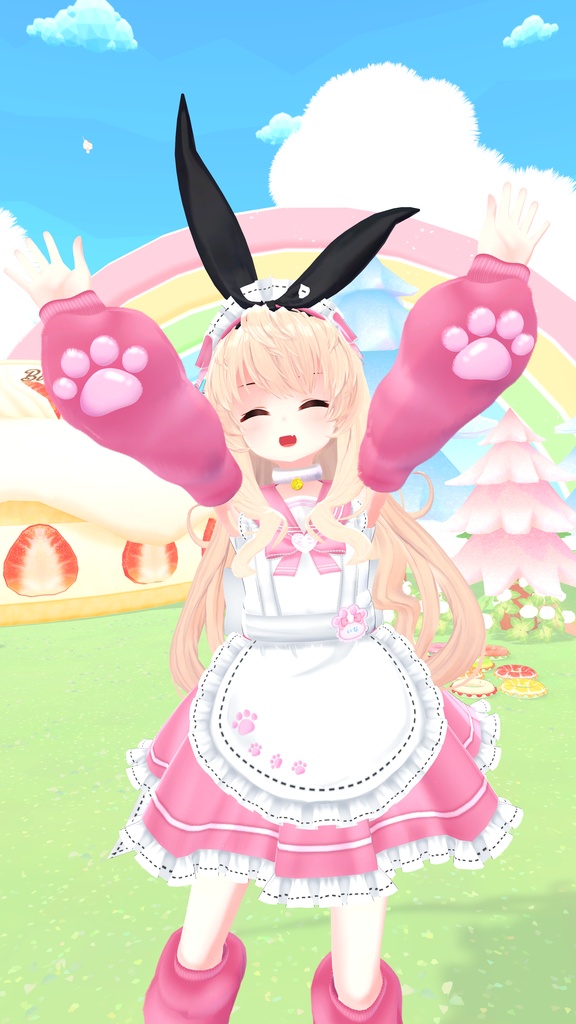 《22アバター対応衣装》にくきゅうセーラーウエイトレスさん