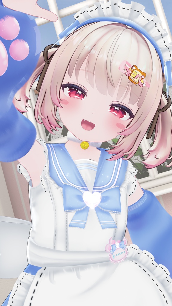 《22アバター対応衣装》にくきゅうセーラーウエイトレスさん