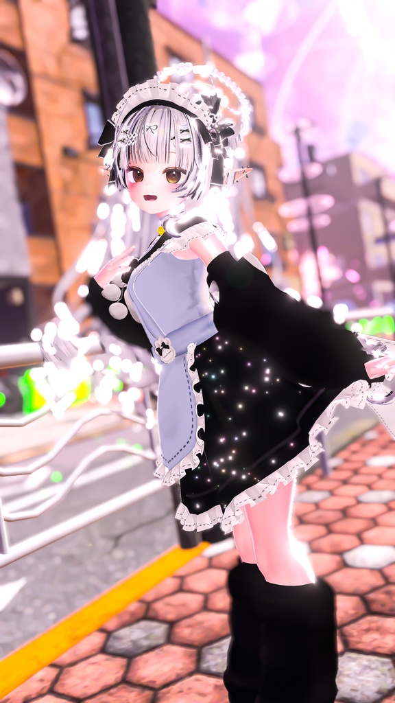 《22アバター対応衣装》にくきゅうセーラーウエイトレスさん