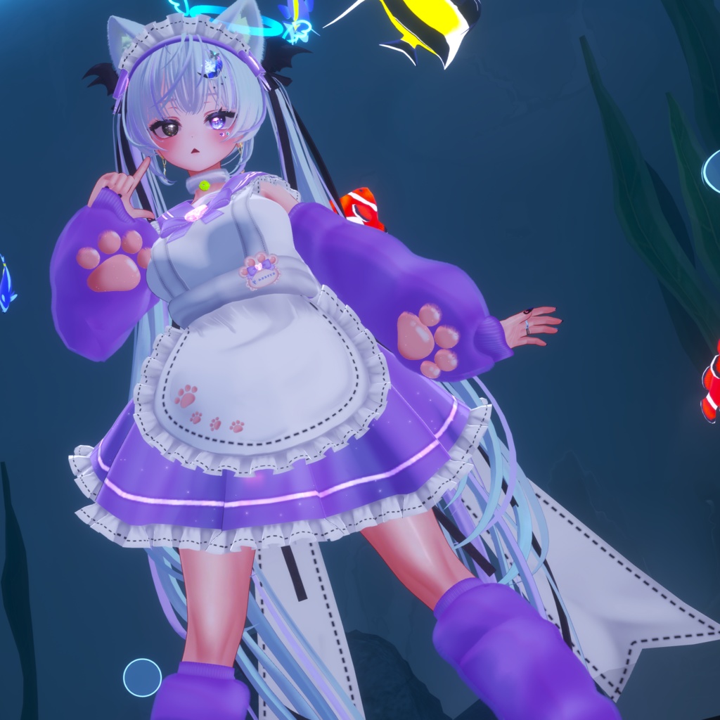 《22アバター対応衣装》にくきゅうセーラーウエイトレスさん