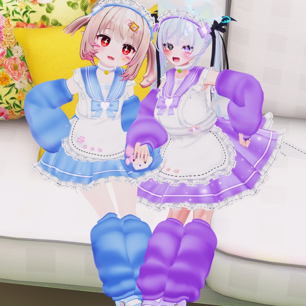 《22アバター対応衣装》にくきゅうセーラーウエイトレスさん