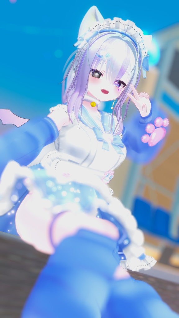 《22アバター対応衣装》にくきゅうセーラーウエイトレスさん