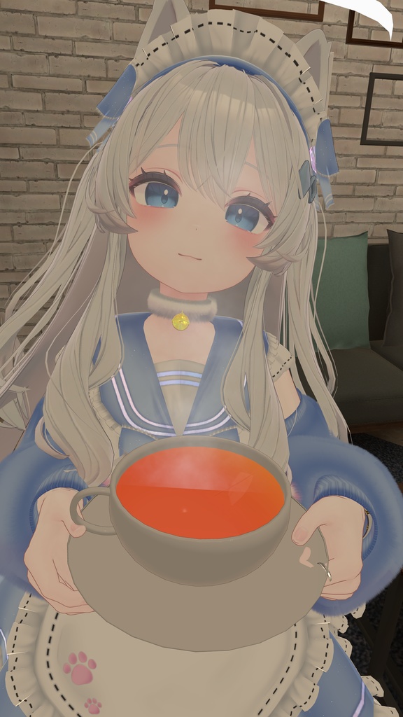 《22アバター対応衣装》にくきゅうセーラーウエイトレスさん