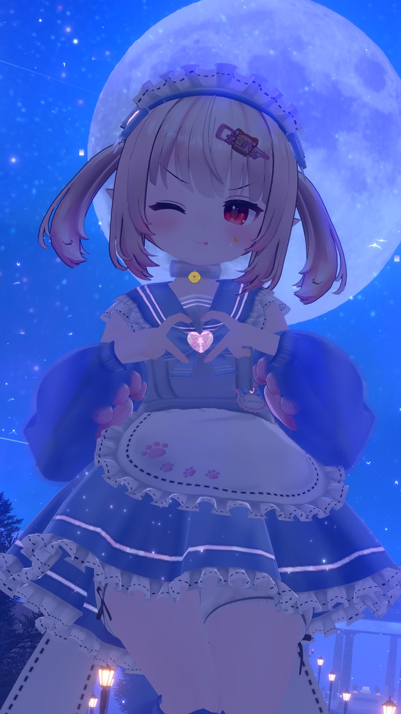 《22アバター対応衣装》にくきゅうセーラーウエイトレスさん