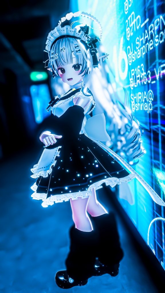 《22アバター対応衣装》にくきゅうセーラーウエイトレスさん