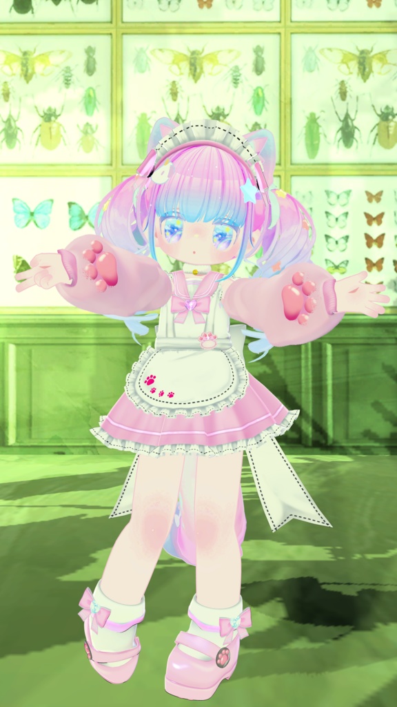 《22アバター対応衣装》にくきゅうセーラーウエイトレスさん