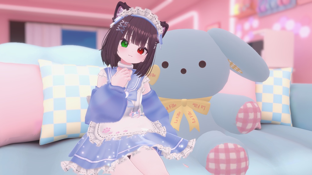 《22アバター対応衣装》にくきゅうセーラーウエイトレスさん