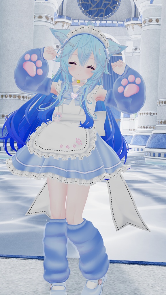 《22アバター対応衣装》にくきゅうセーラーウエイトレスさん