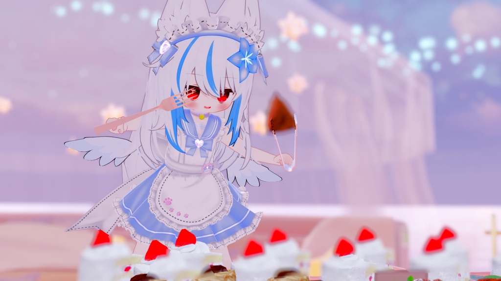 《22アバター対応衣装》にくきゅうセーラーウエイトレスさん