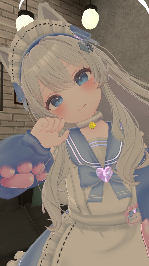 《22アバター対応衣装》にくきゅうセーラーウエイトレスさん