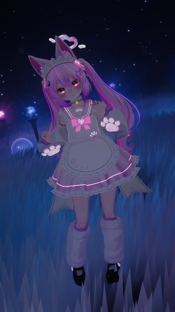 《22アバター対応衣装》にくきゅうセーラーウエイトレスさん