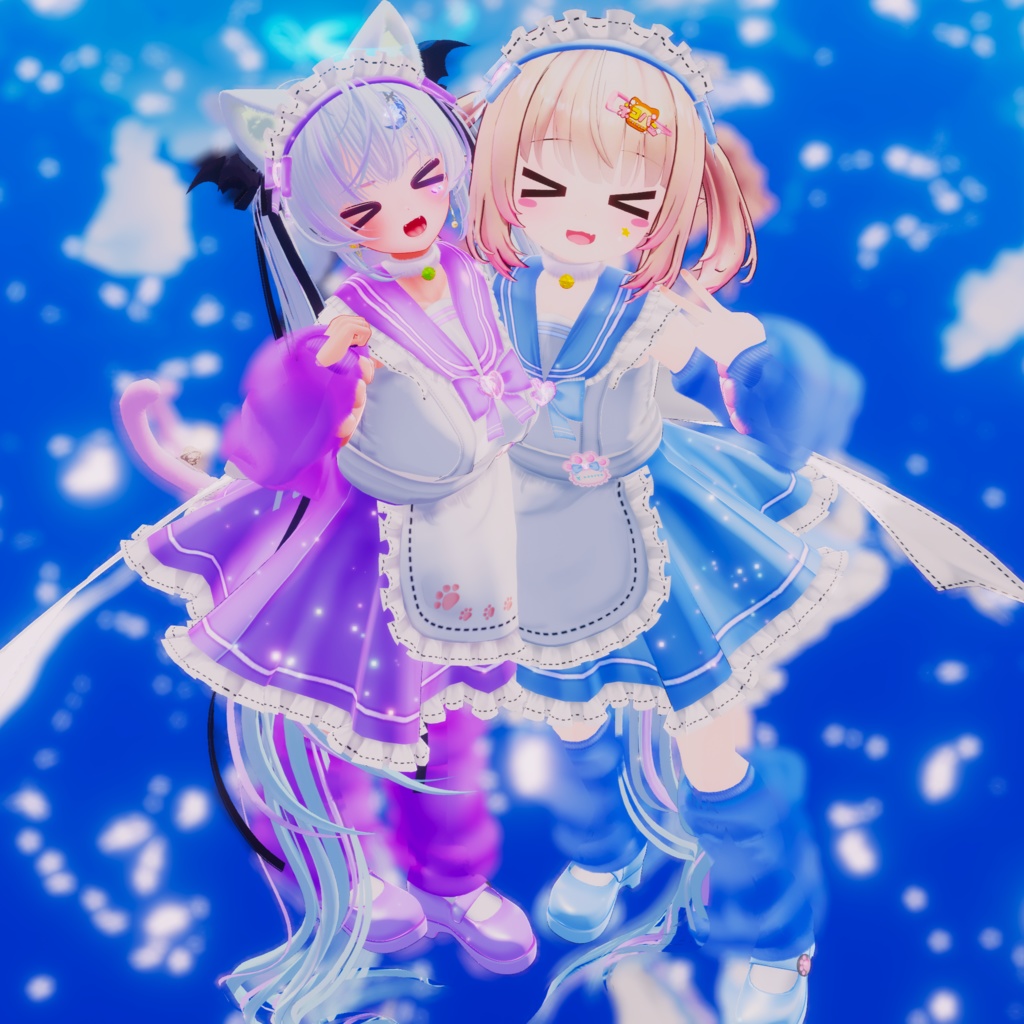 《22アバター対応衣装》にくきゅうセーラーウエイトレスさん