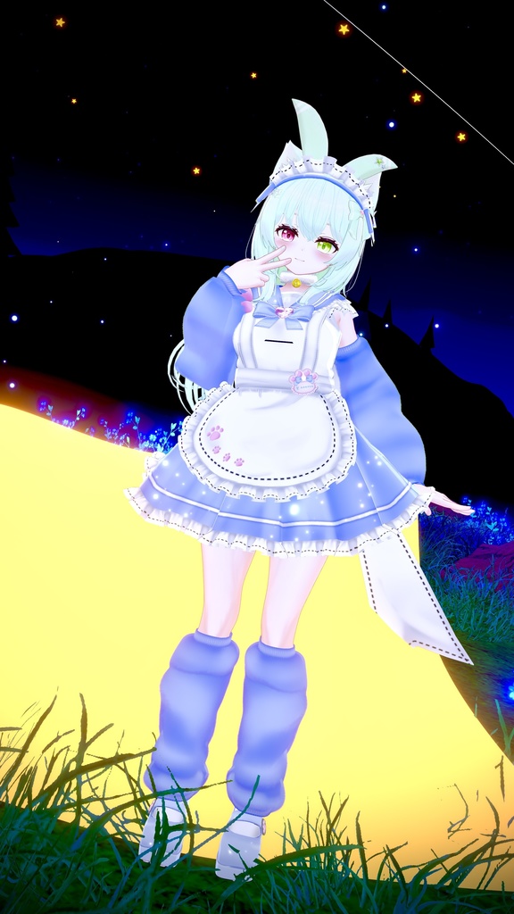 《22アバター対応衣装》にくきゅうセーラーウエイトレスさん