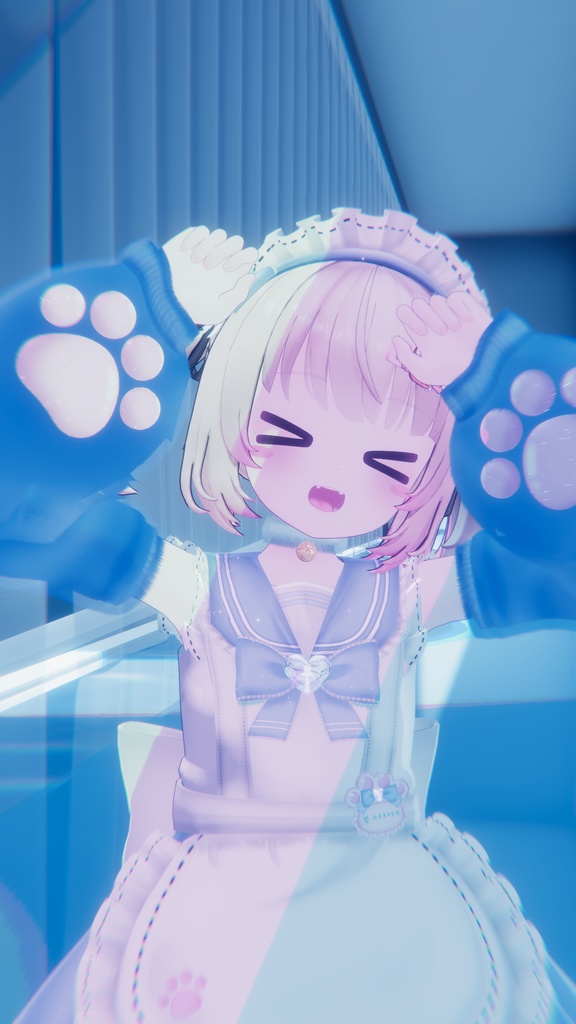 《22アバター対応衣装》にくきゅうセーラーウエイトレスさん