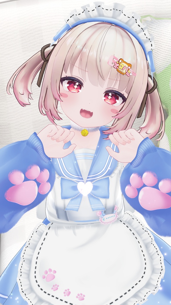 《22アバター対応衣装》にくきゅうセーラーウエイトレスさん