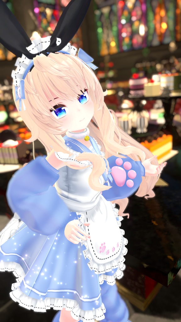 《22アバター対応衣装》にくきゅうセーラーウエイトレスさん