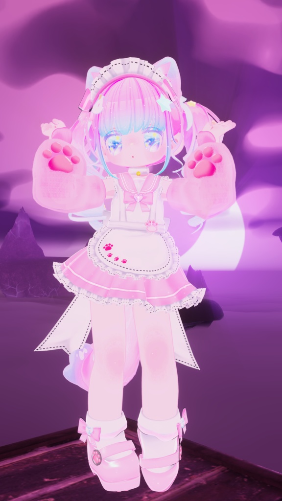 《22アバター対応衣装》にくきゅうセーラーウエイトレスさん