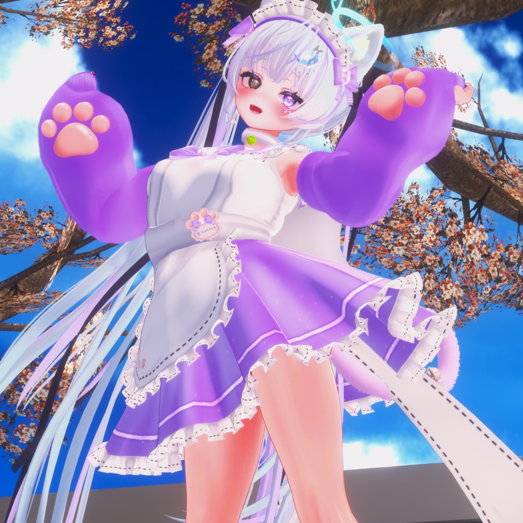 《22アバター対応衣装》にくきゅうセーラーウエイトレスさん